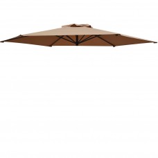 Replacement Patio Umbrella Canopy Cover for 10ft 8 Ribs Umbrella Taupe (CANOPY ONLY)-Tan   563600828
